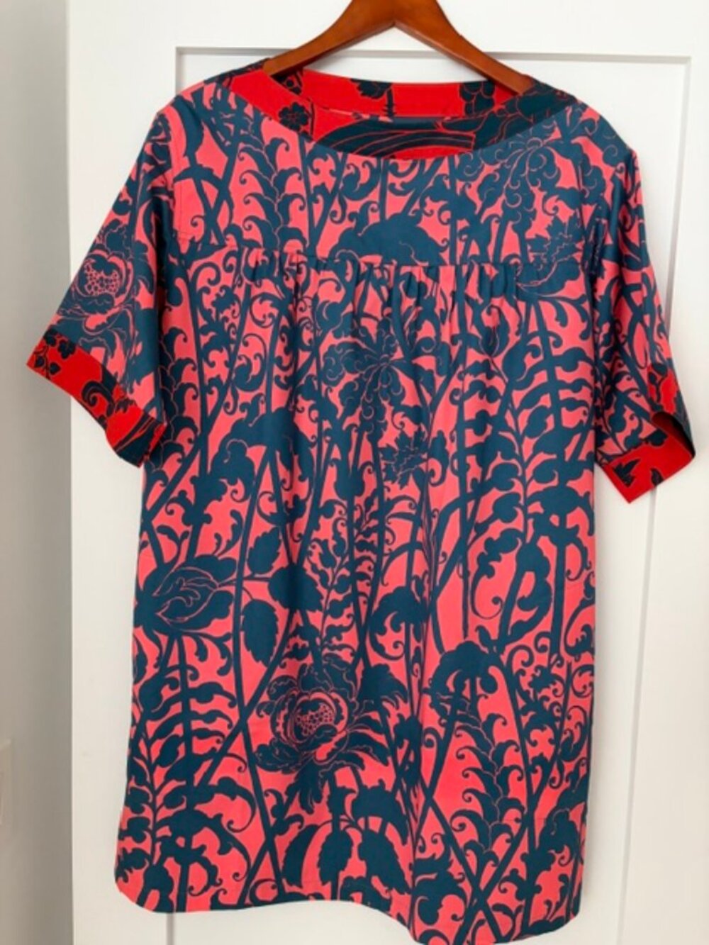 Dries Van Noten Cotton Dress Boat Neck Sz 8